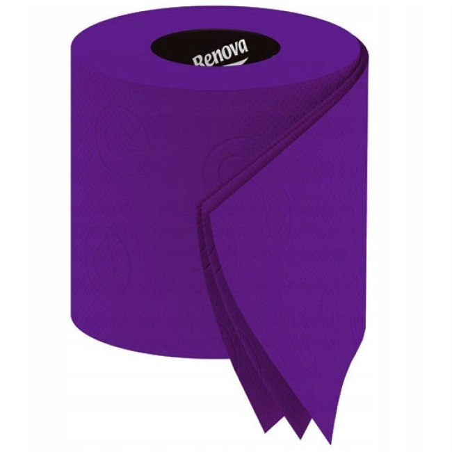 Туалетний папір Renova, тришаровий, 3 рулони, фіолетовий (536486) - фото 3