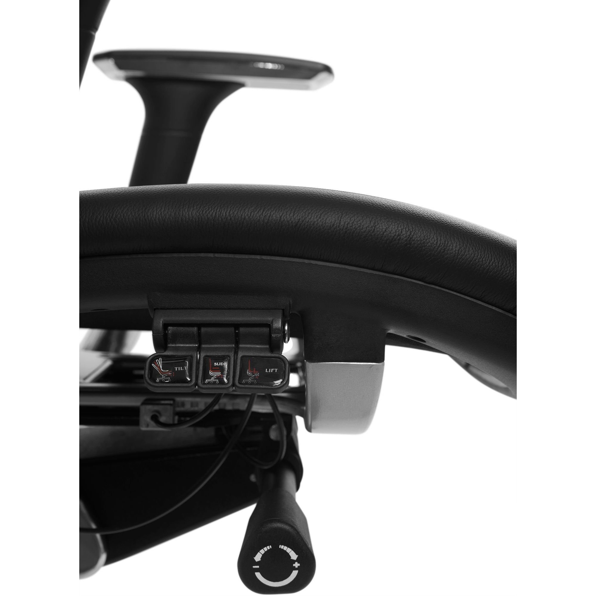 Офисное кресло GT Racer X-807 Leather (P-02), черное (X-807 Leather Black (P-02)) - фото 8