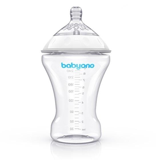 Бутылочка для кормления BabyOno Natural Nursing, медленный поток, 250 мл (1451) - фото 2