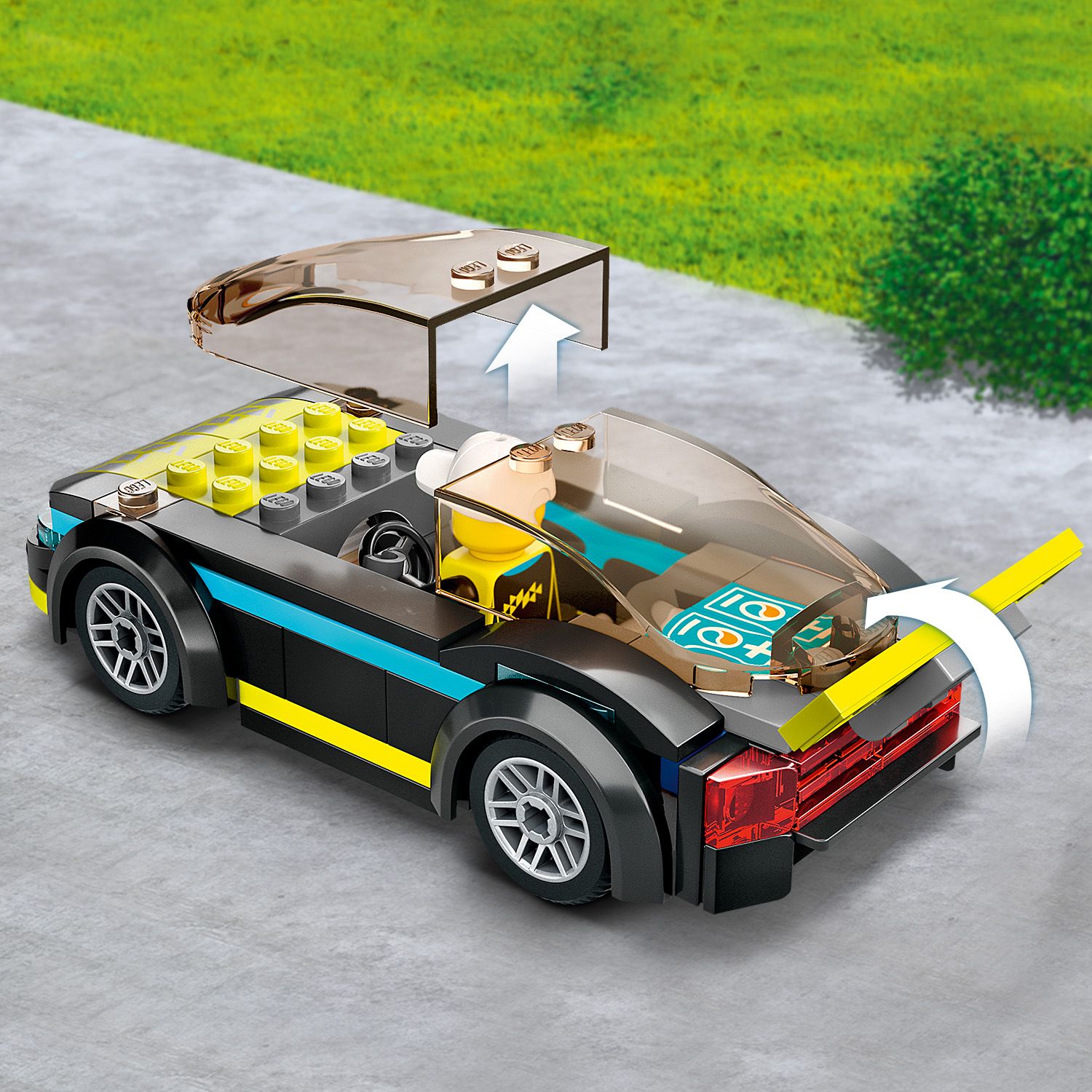 Конструктор LEGO City Электрический спортивный автомобиль, 95 деталей (60383) - фото 7
