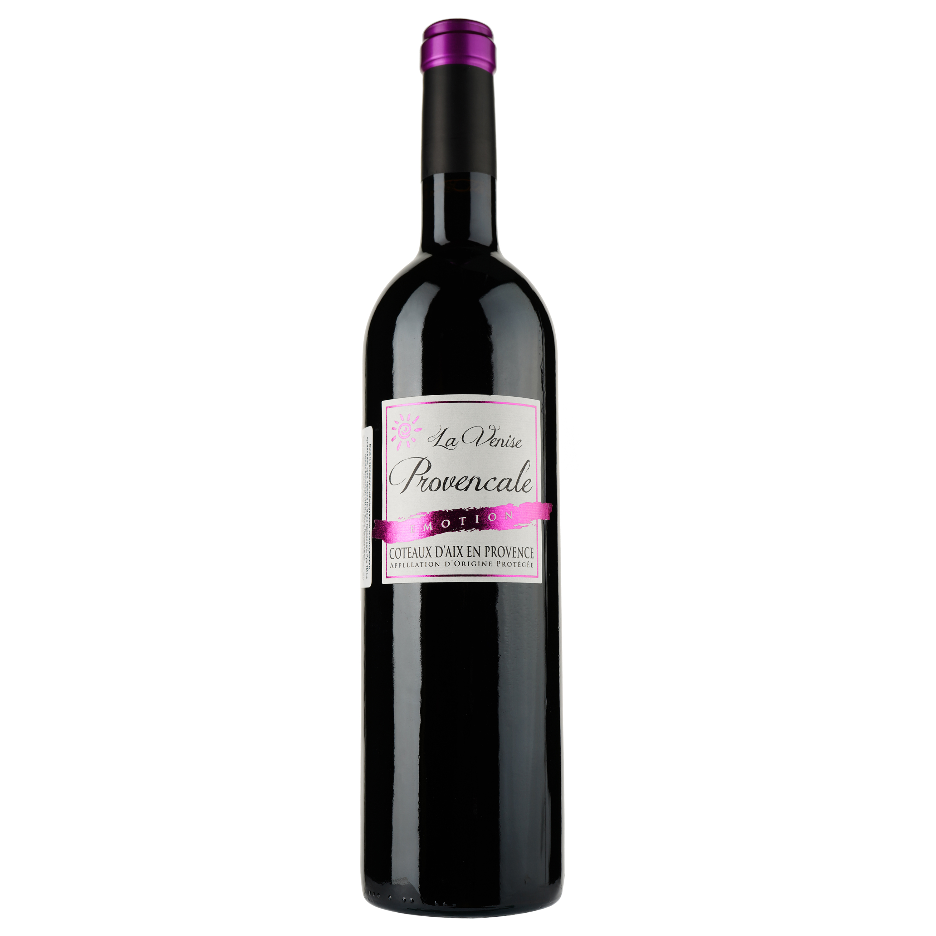 Вино La Venise Provencale Rouge AOP Coteaux d'Aix en Provence 2014, червоне, сухе, 0,75 л - фото 1