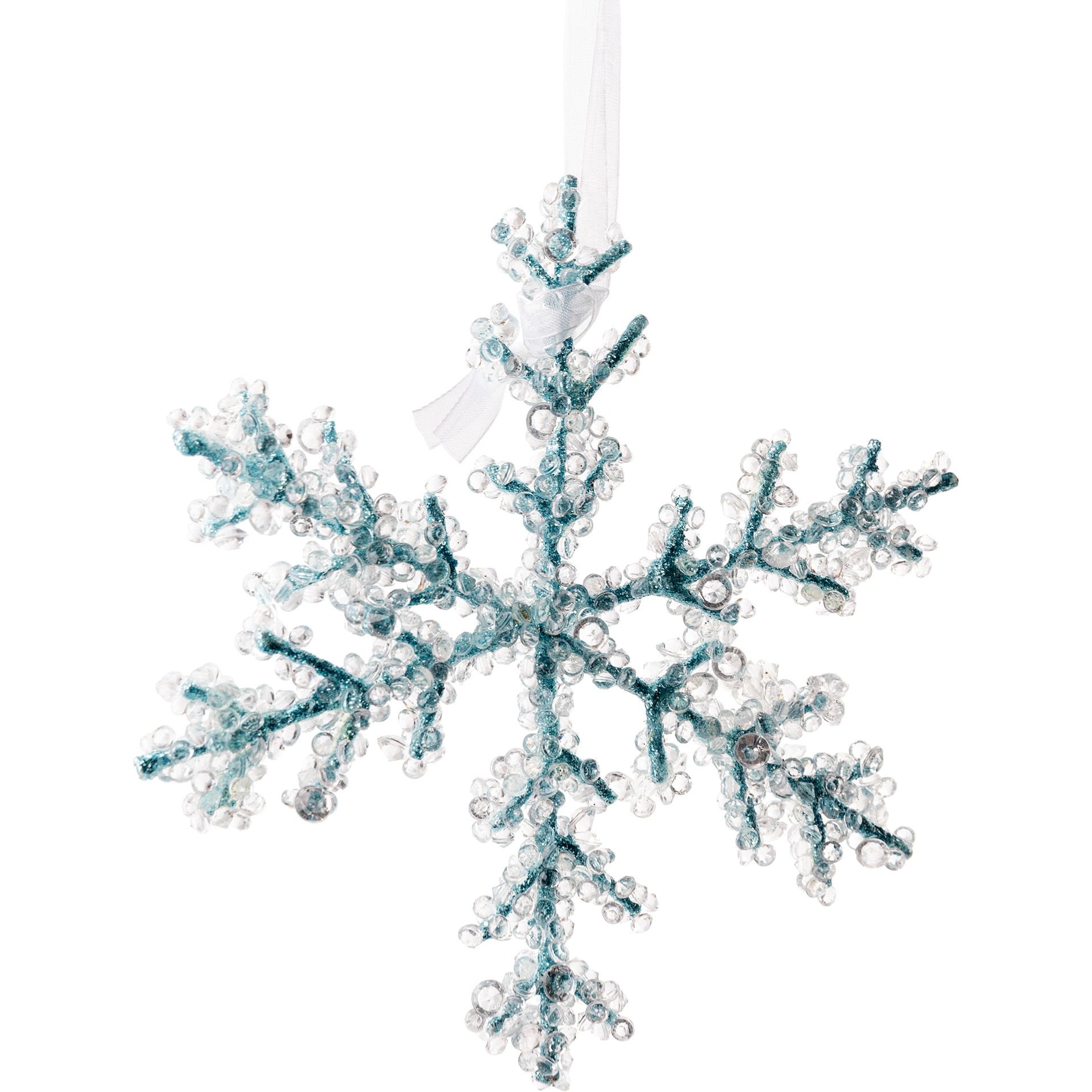 Декор Yes! Fun Сніжинка 15 см світло-блакитна (974737) - фото 1