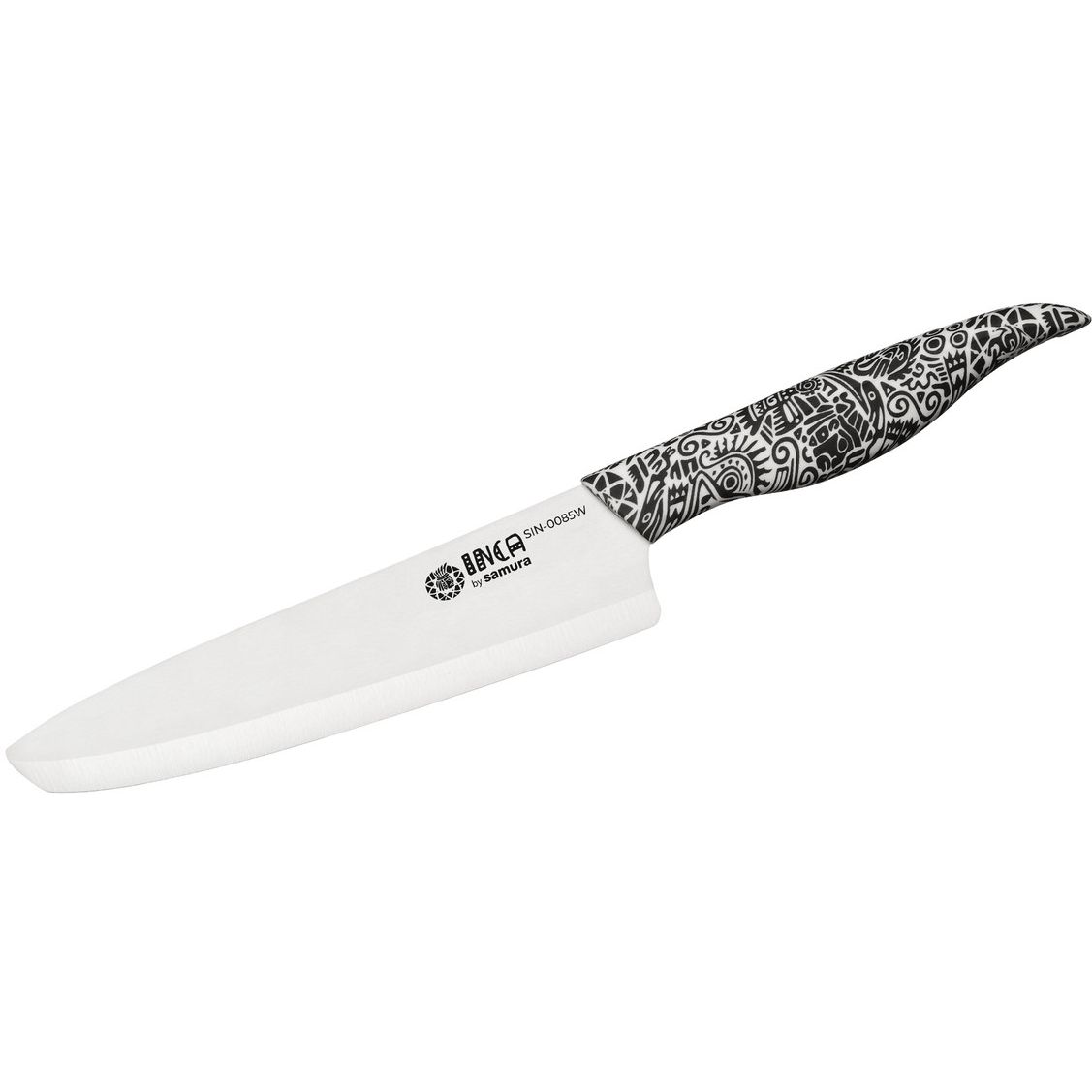 Кухонный шеф-нож Samura керамический 187 мм Бело-серый 000266779 - фото 1