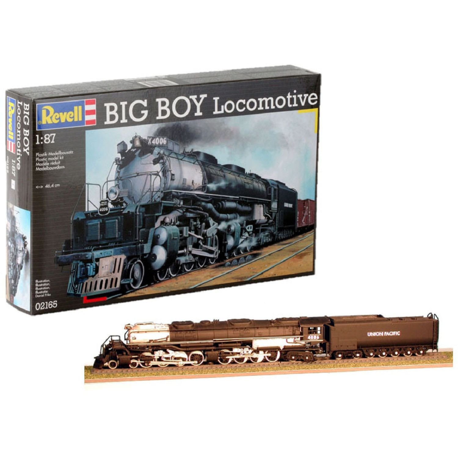 Збірна модель-копія Revell Big Boy Locomotive, рівень 3, 1:87, 87 деталей (RVL-02165) - фото 1