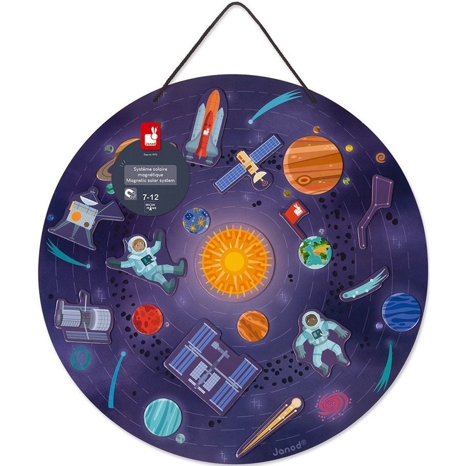 Фото - Развивающая игрушка Janod Магнітна карта  Сонячна система  (J05462)