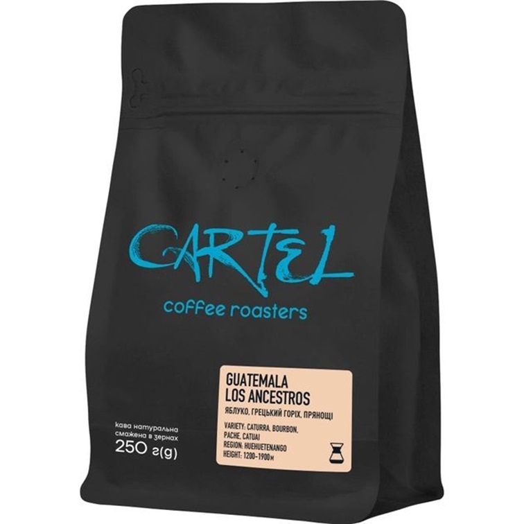 Кава смажена в зернах Cartel Guatemala filter 0,250 кг. - фото 1