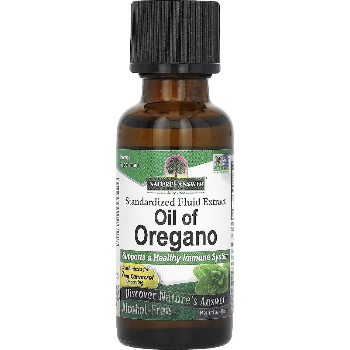 Олія орегано Nature's Answer Oil of Oregano Alcohol-Free 30 мл - фото 1