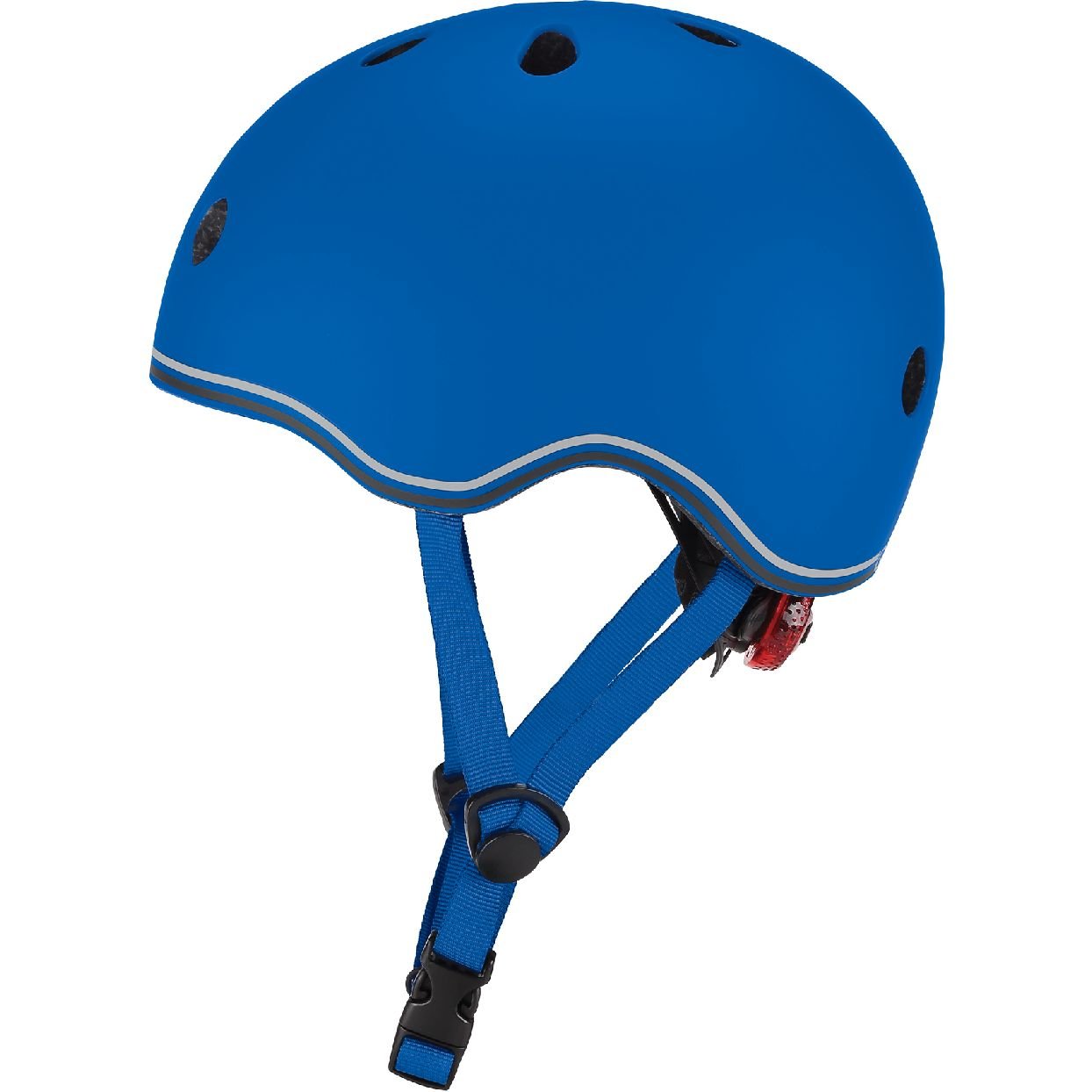 Шлем защитный Globber Evo Lights с фонариком 45-51 см синий (506-100) - фото 1