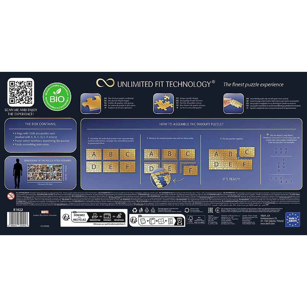 Пазли Trefl Безмежна колекція Марвел, Месники 9000 елементів - фото 3