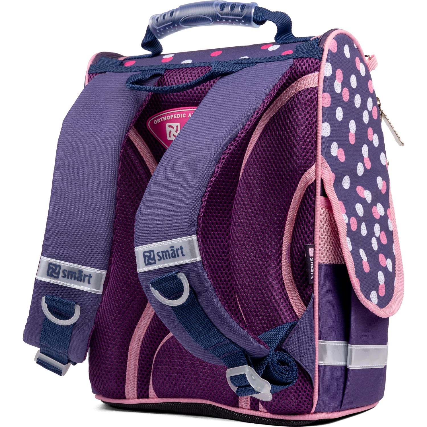 Рюкзак шкільний каркасний Smart PG-11 Hello, girl, фіолетовий (558996) - фото 3