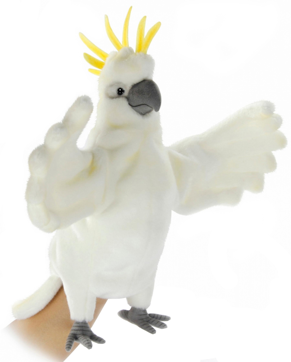 М'яка іграшка на руку Hansa Папуга Какаду, 43 см (7352) - фото 1