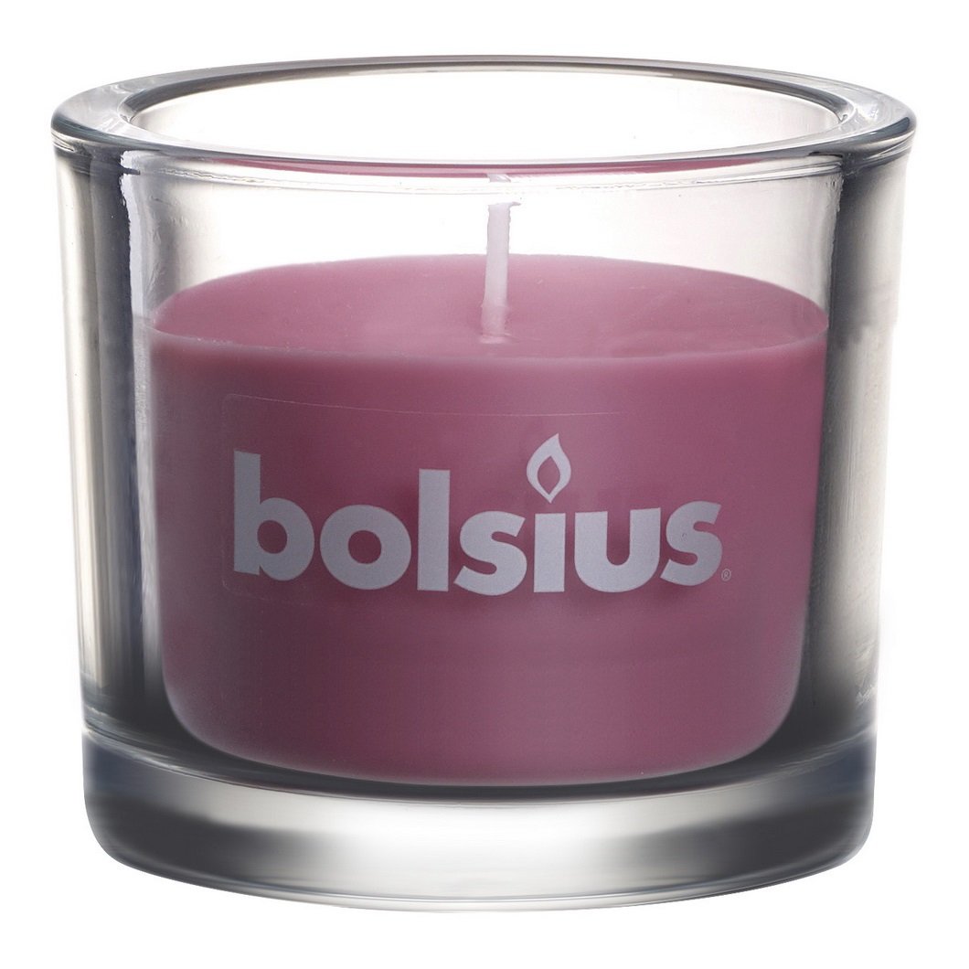 Свічка Bolsius у склі, 9,2х8 см, темно-рожевий (880393) - фото 1