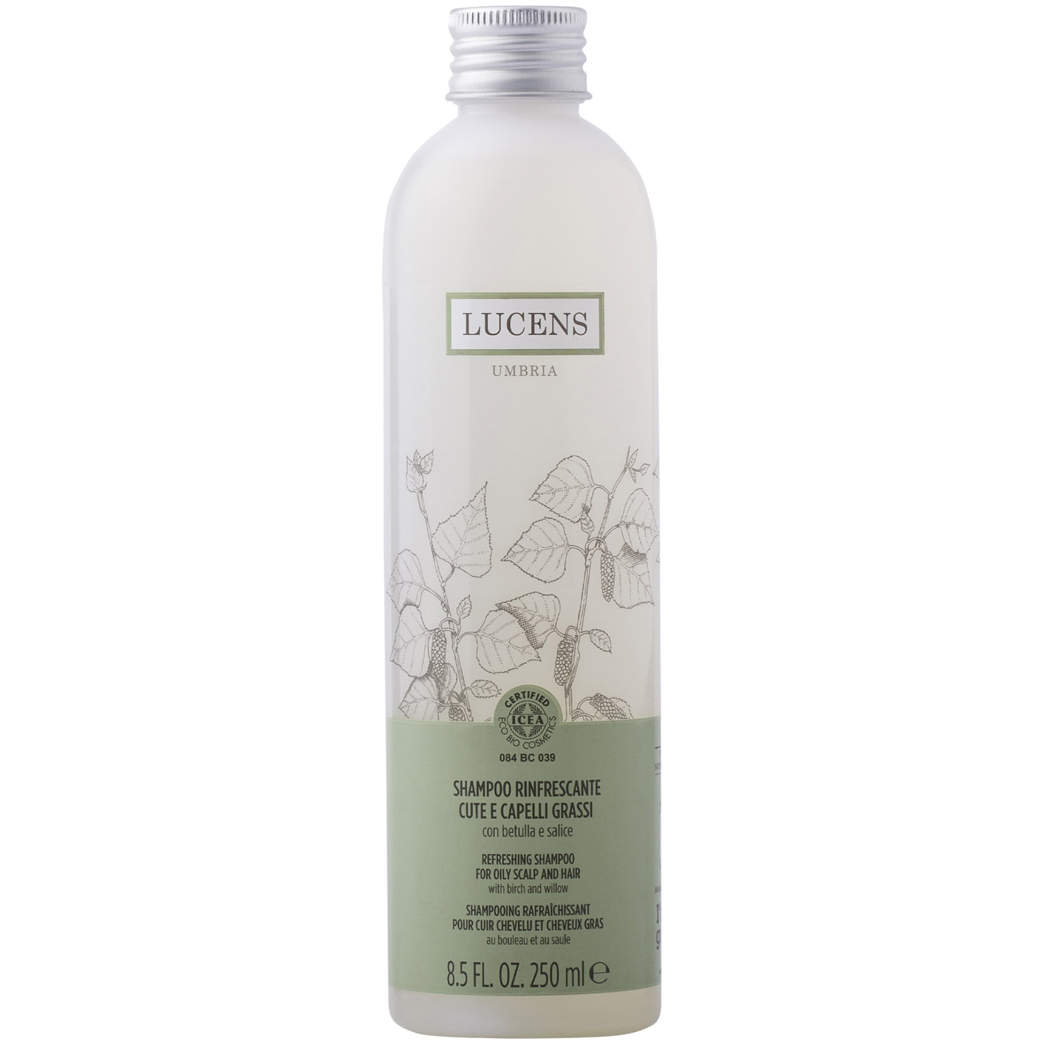 Шампунь Lucens Umbria Organic Refreshing Shampoo для жирных волос 250 мл (110432) - фото 1