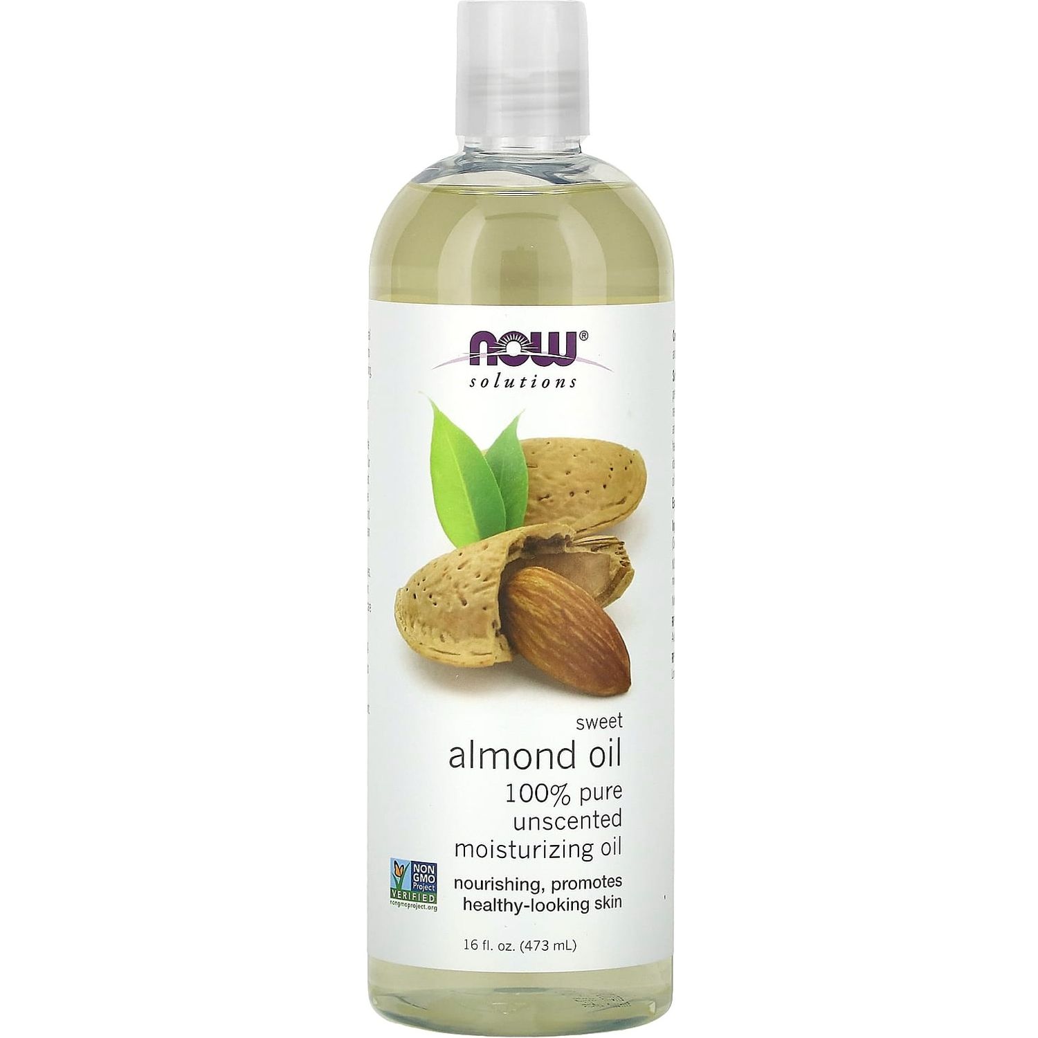 Масло сладкого миндаля Now Solutions Sweet Almond Oil 473 мл - фото 1