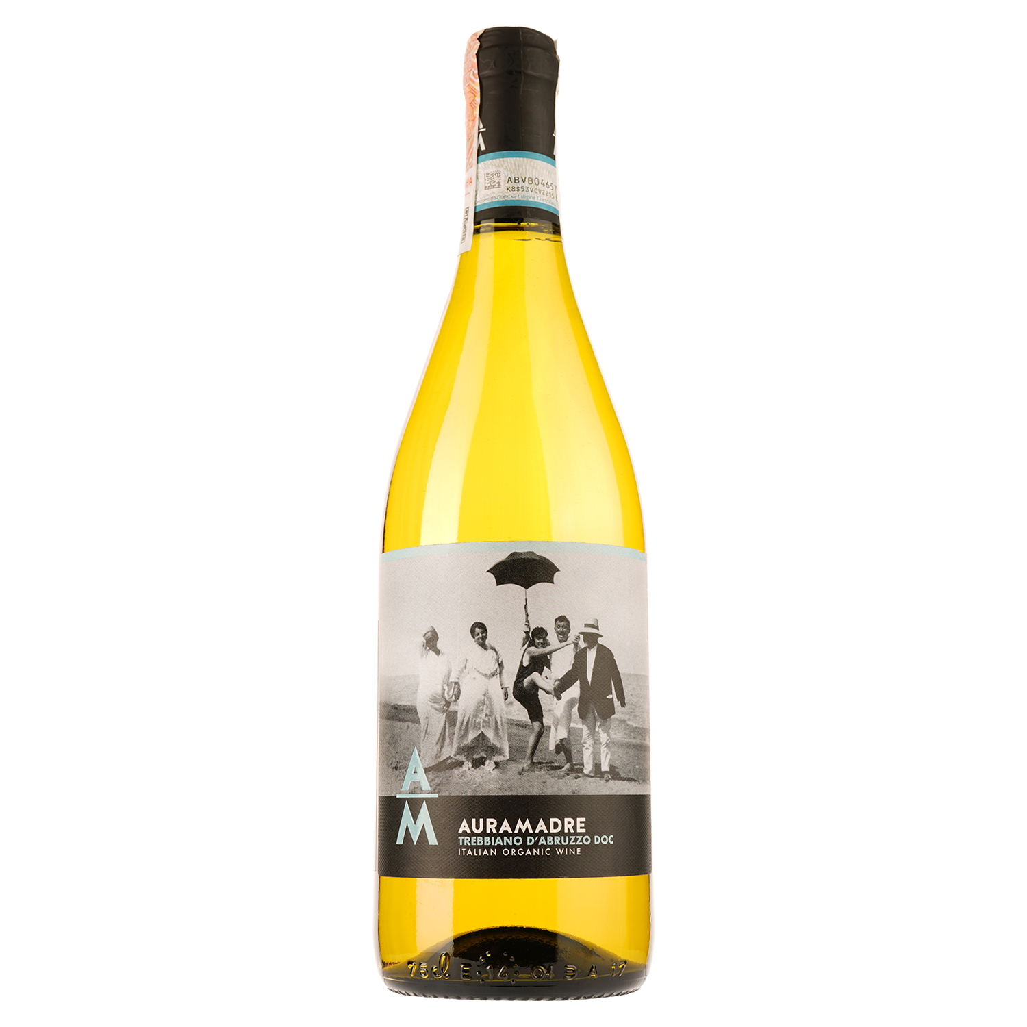 Вино Auramadre Trebbiano D`Abruzzo Biologico DOC, белое, сухое, 0,75 л - фото 1