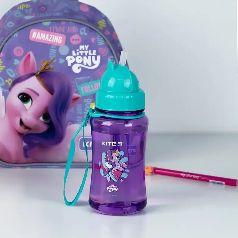 Бутылочка для воды Kite My Little Pony LP24-399, 350 мл фиолетовая (LP24-399) - фото 5