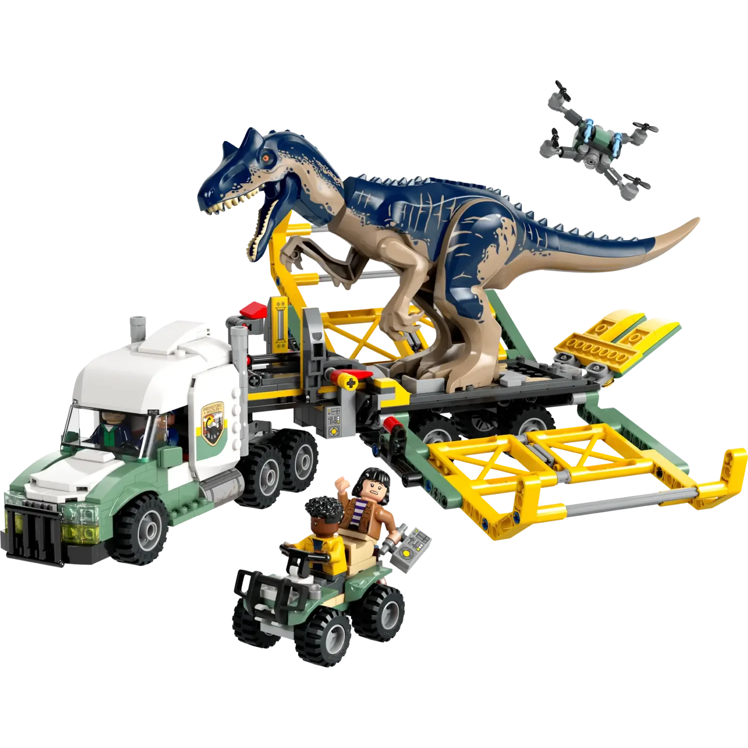 Конструктор LEGO Jurassic World Миссии динозавров Грузовик для перевозки аллозавра 588 деталей (76966) - фото 3