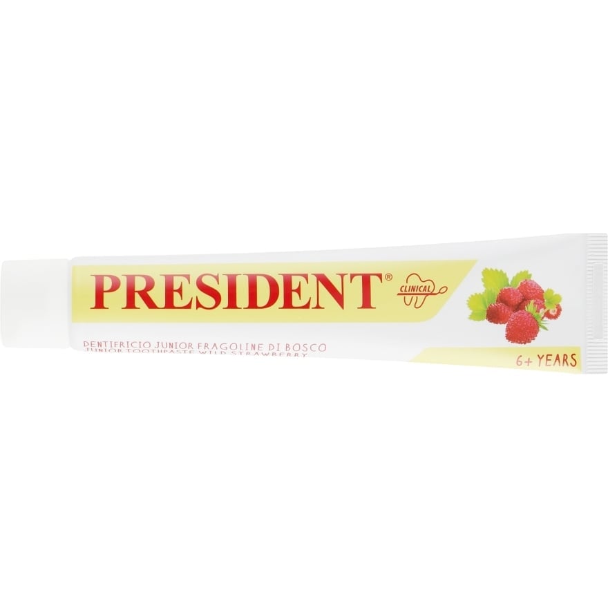 Зубна паста President Junior Toothpaste Wild Strawberry 6+ years 50 мл - фото 2