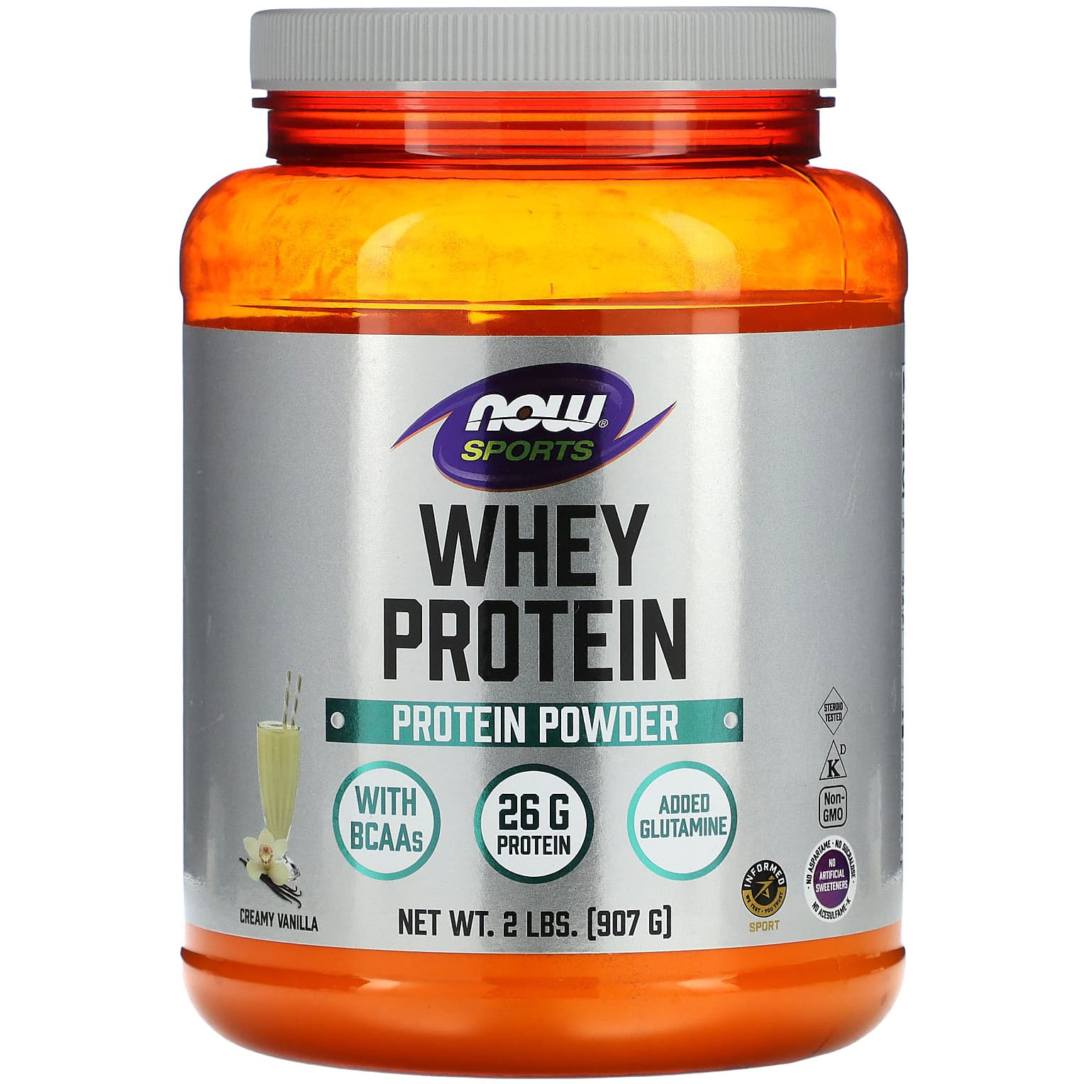 Сывороточный протеин Now Foods Whey Protein Sports Сливочно-ванильный 907 г - фото 1