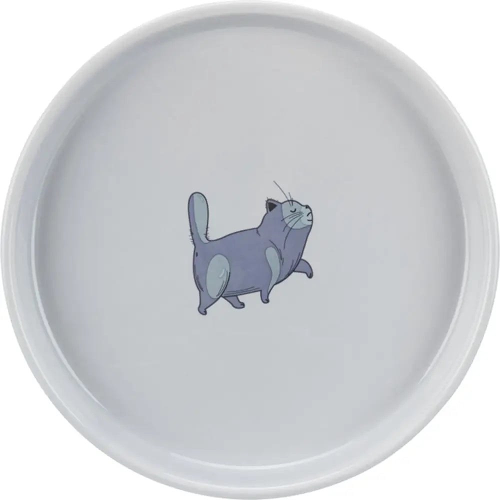 Миска для кошек Trixie, керамическая, плоская, 600 мл, d23 см (24802) - фото 1