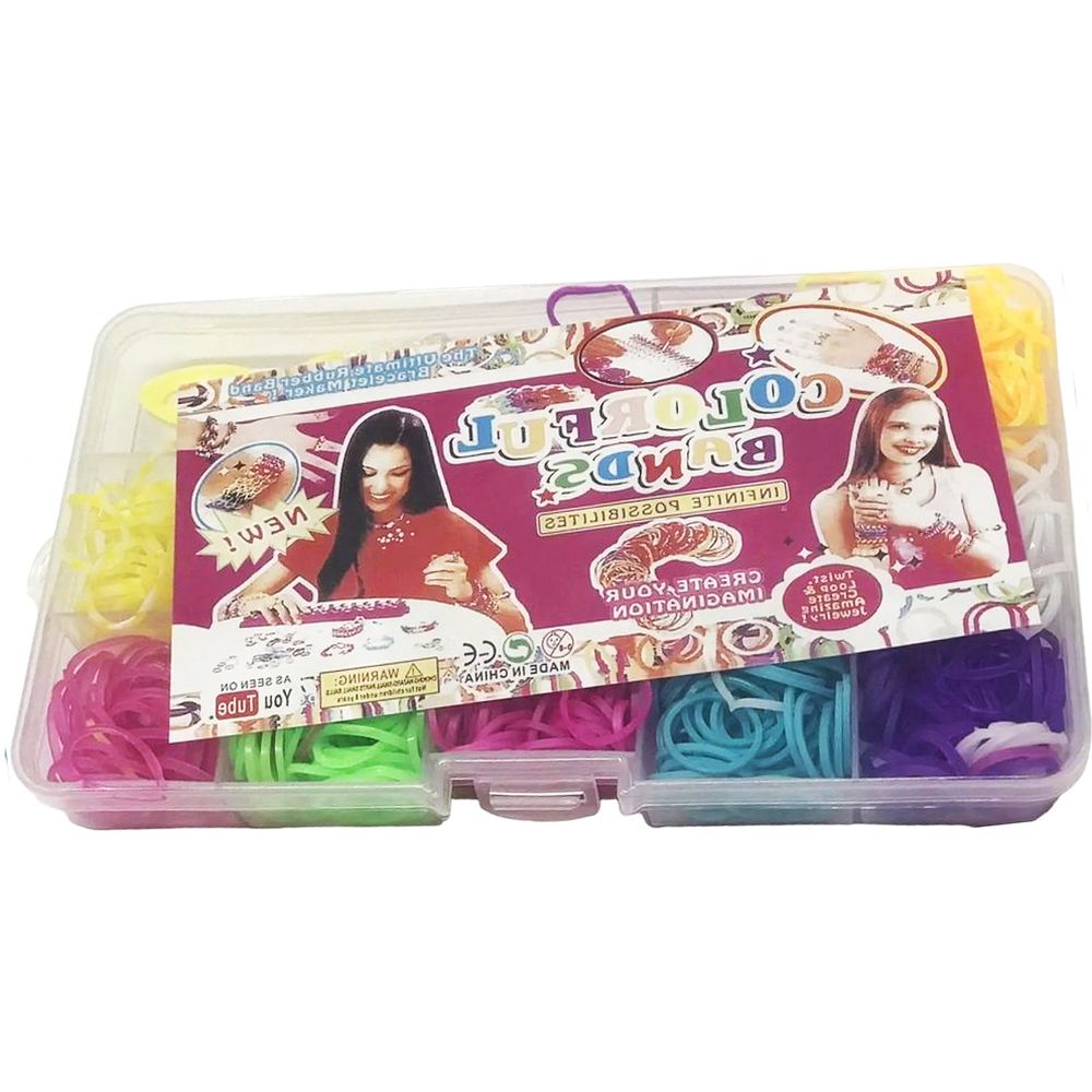 Набор резинок для плетения G-Toys 12 цветов в коробке большой (1673918443) - фото 2