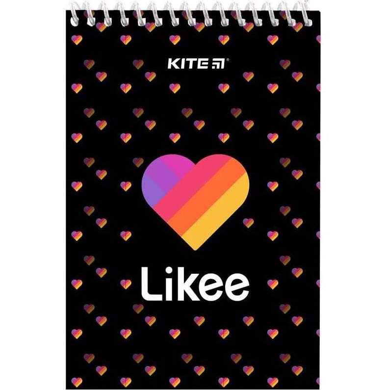Блокнот для записей Kite Likee A6 без линовки спираль 48 листов (LK22-196) - фото 1