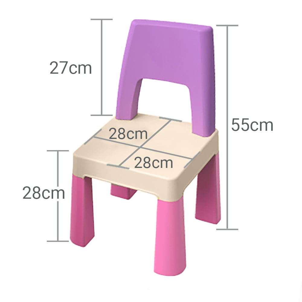 Комплект Poppet Color Pink Стільчик + Подушка на стілець 55х28х28 см (PP-003P-G) - фото 2