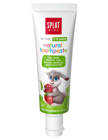 Дитяча зубна паста Splat Kids Суниця-Вишня, від 2 до 6 років, 50 мл - фото 4