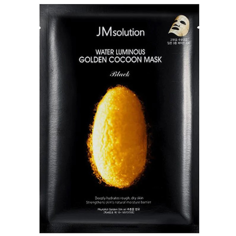 Живильна маска JMsolution Water Luminous Golden Cocoon Mask Plus Black 1 шт. (BT15807) - фото 1