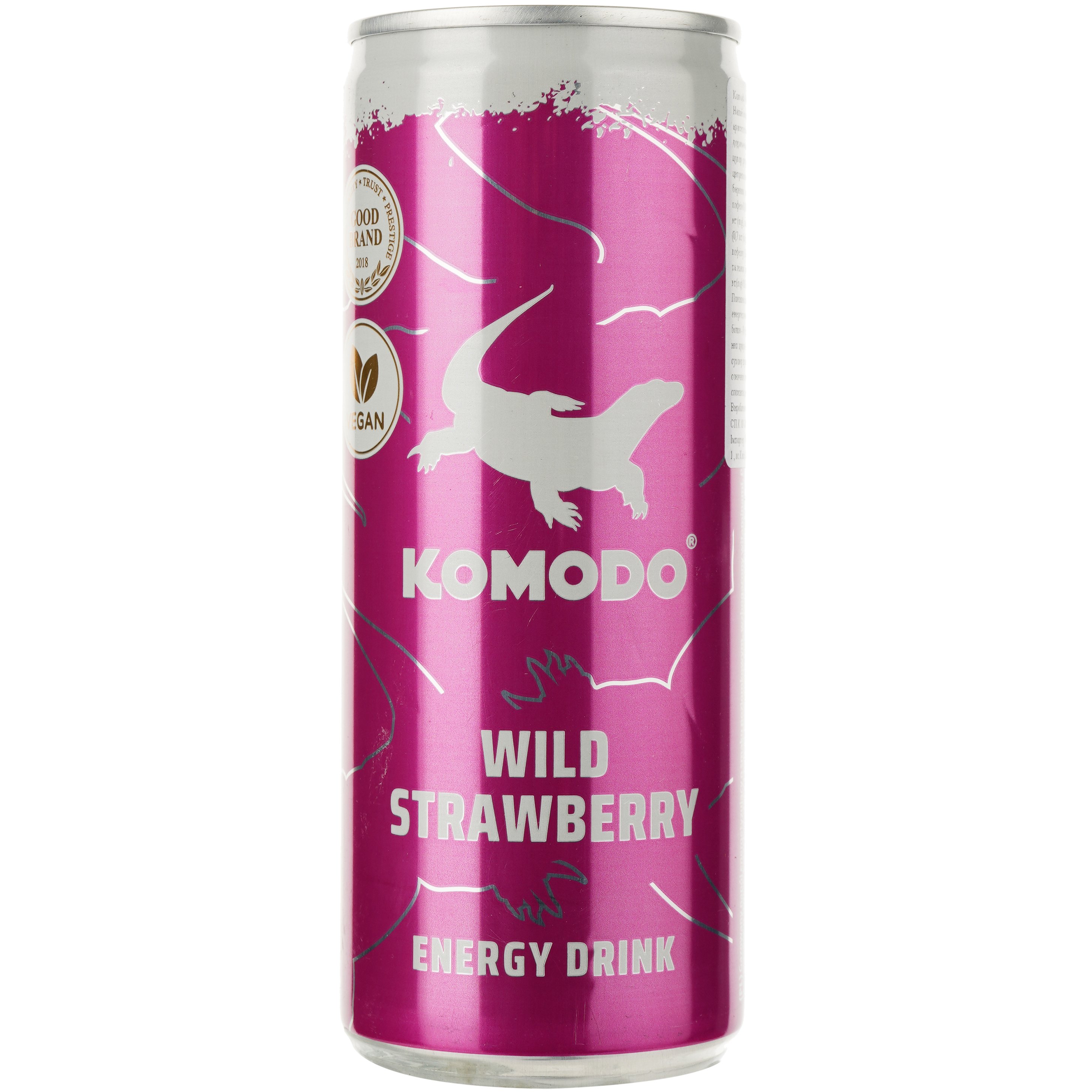 Энергетический безалкогольный напиток Komodo Wild Strawberry 250 мл - фото 1