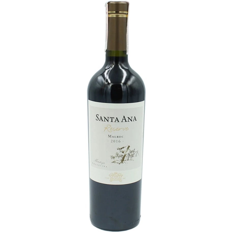 Вино Santa Ana Reserve Malbec, червоне, сухе, 14%, 0,75 л (8000009483352) - фото 1