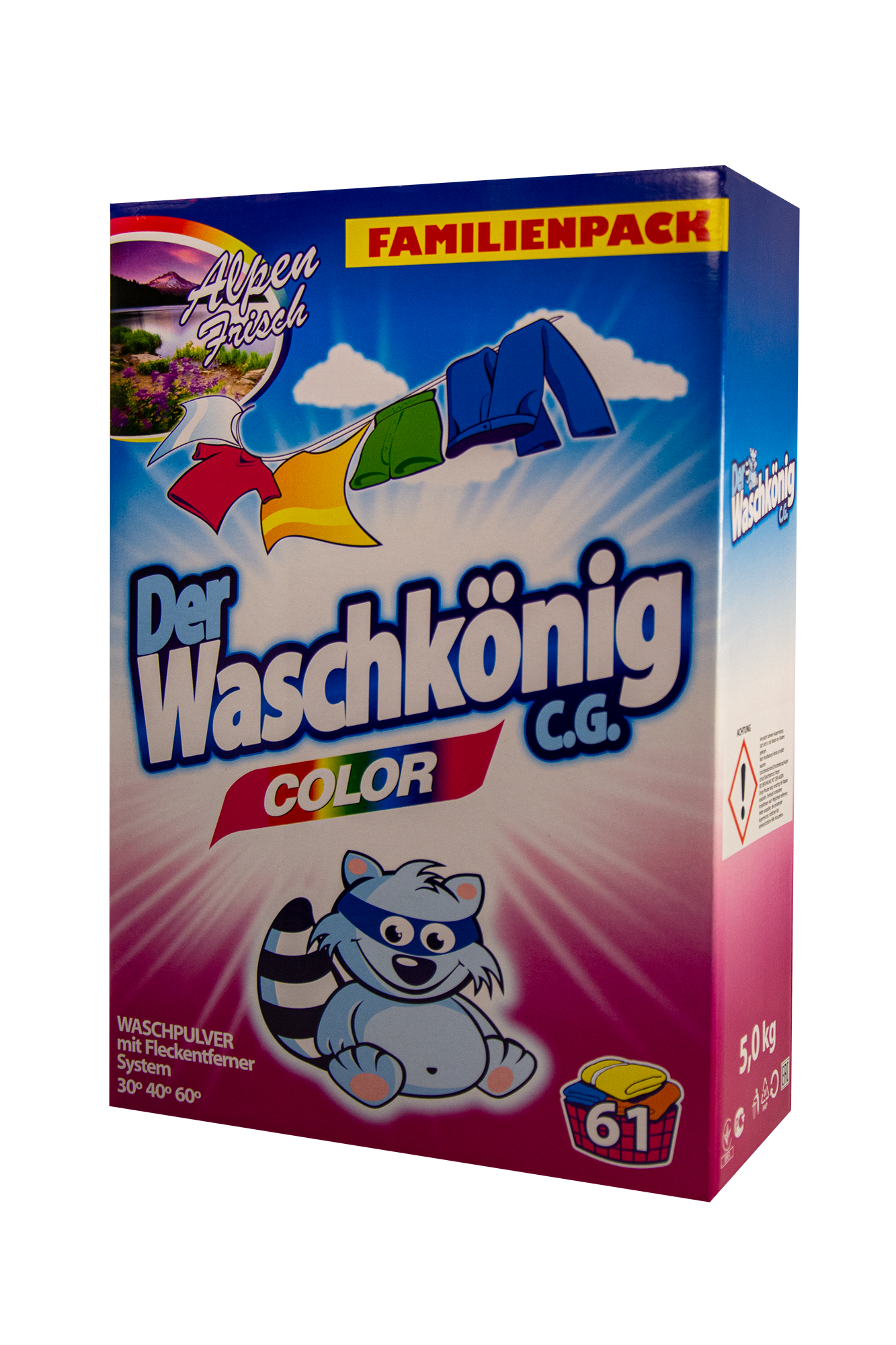 Порошок для прання Der Waschkonig Color, 4,875 кг (040-9672) - фото 1