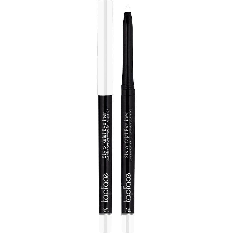 Олівець-кайал для очей TopFace Stylo Kajal Eyeliner PT617 відтінок 005 White 0.32 г - фото 1