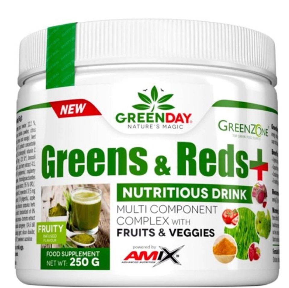 Фруктовая добавка Amix GreenDay Greens&Reds 250 г - фото 1