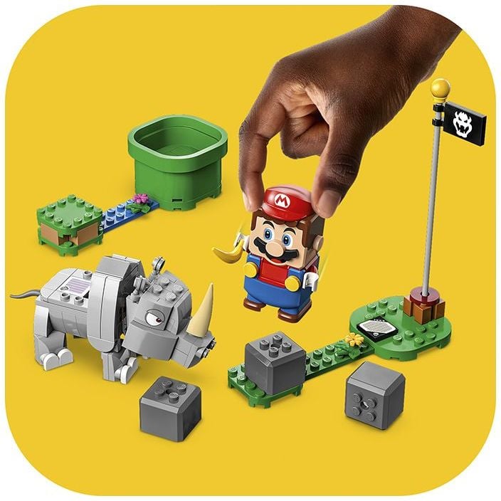 Конструктор LEGO Super Mario Носоріг Рембі, додатковий набір, 106 деталей (71420) - фото 3