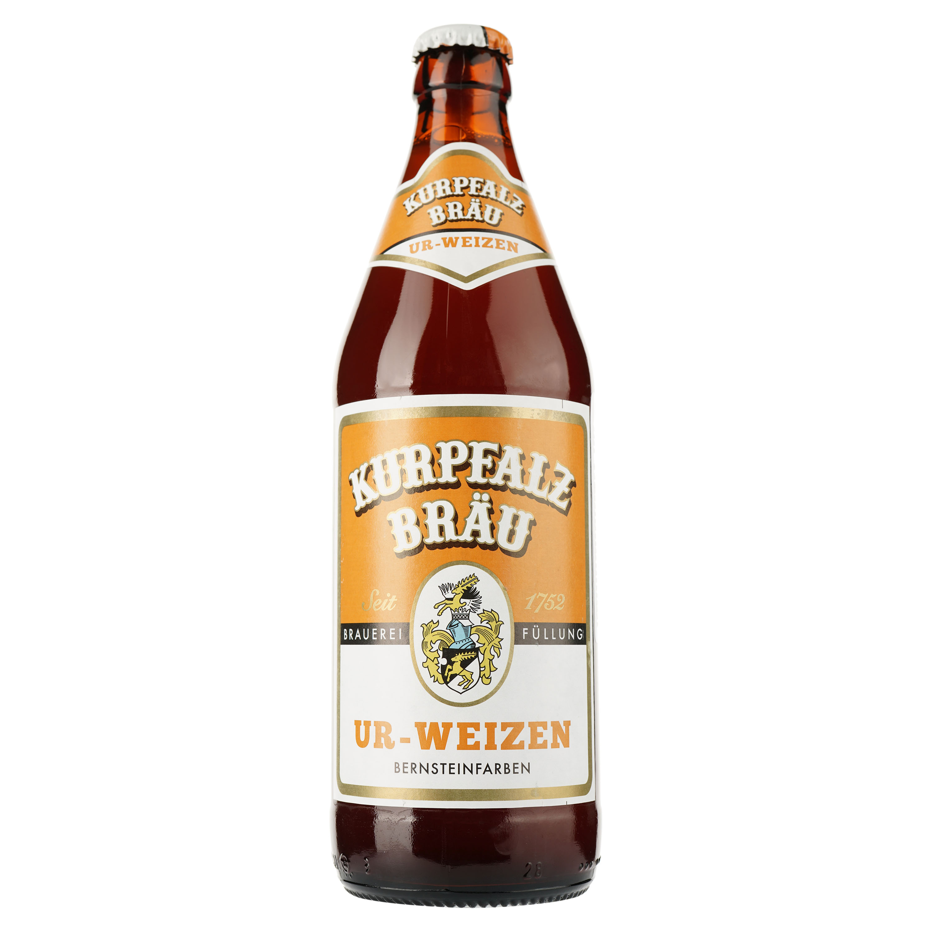 Пиво Kurpfalz Brau Ur-Weizen, світле, нефільтроване, 5%, 0,5 л (803976 ...
