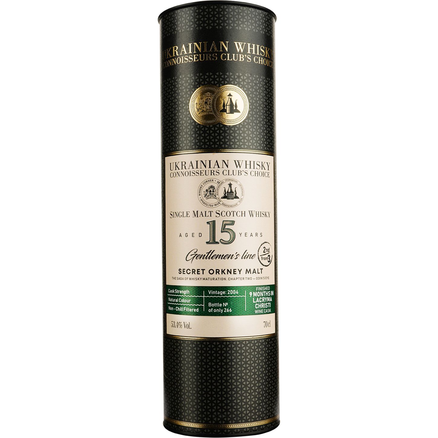 Віскі Secret Orkney 15 Years Old Lacryma Christi Single Malt Scotch Whisky, у подарунковій упаковці, 53,4%, 0,7 л - фото 3
