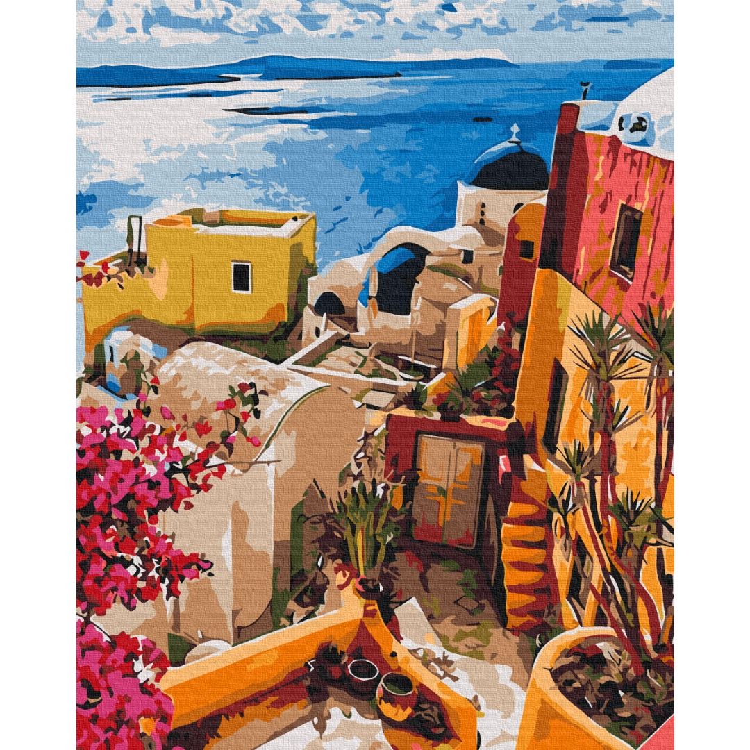 Картина по номерам Яркая Греция Brushme 40x50 см разноцветная 000277954 - фото 1