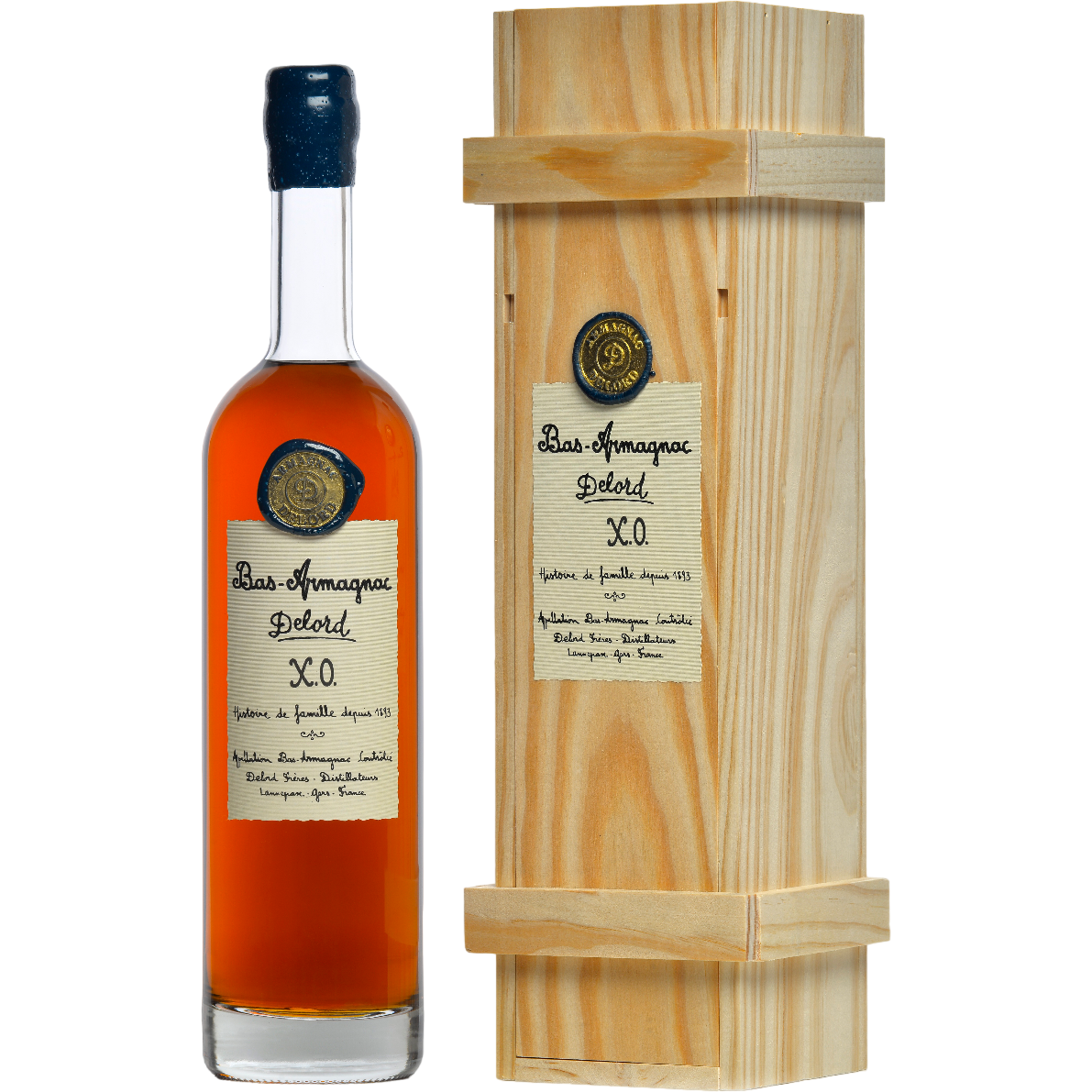 Арманьяк Delord Bas-Armagnac XO, у подарунковій упаковці, 40%, 0,7 л - фото 1