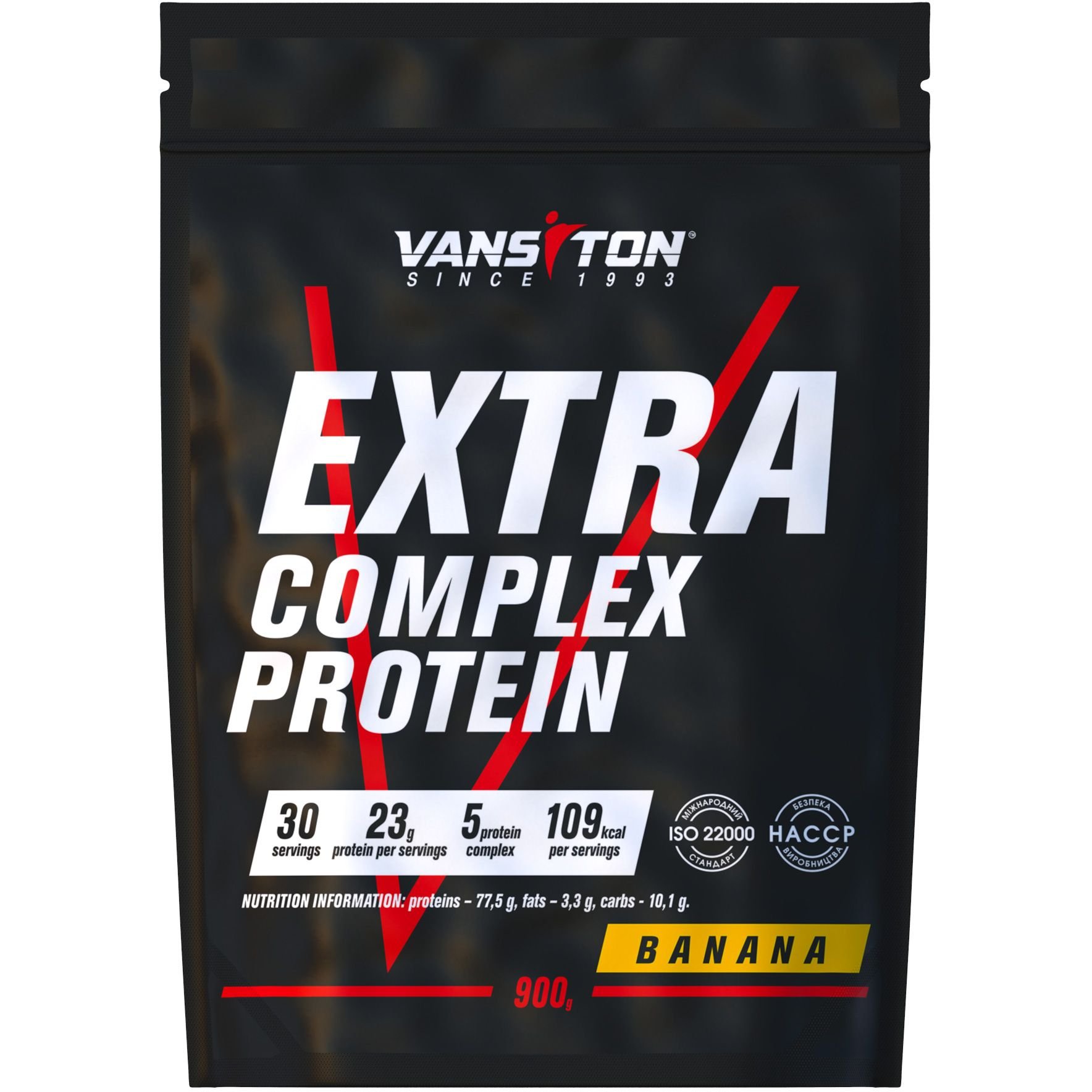 Протеин Vansiton Extra Banana 900 г - фото 1
