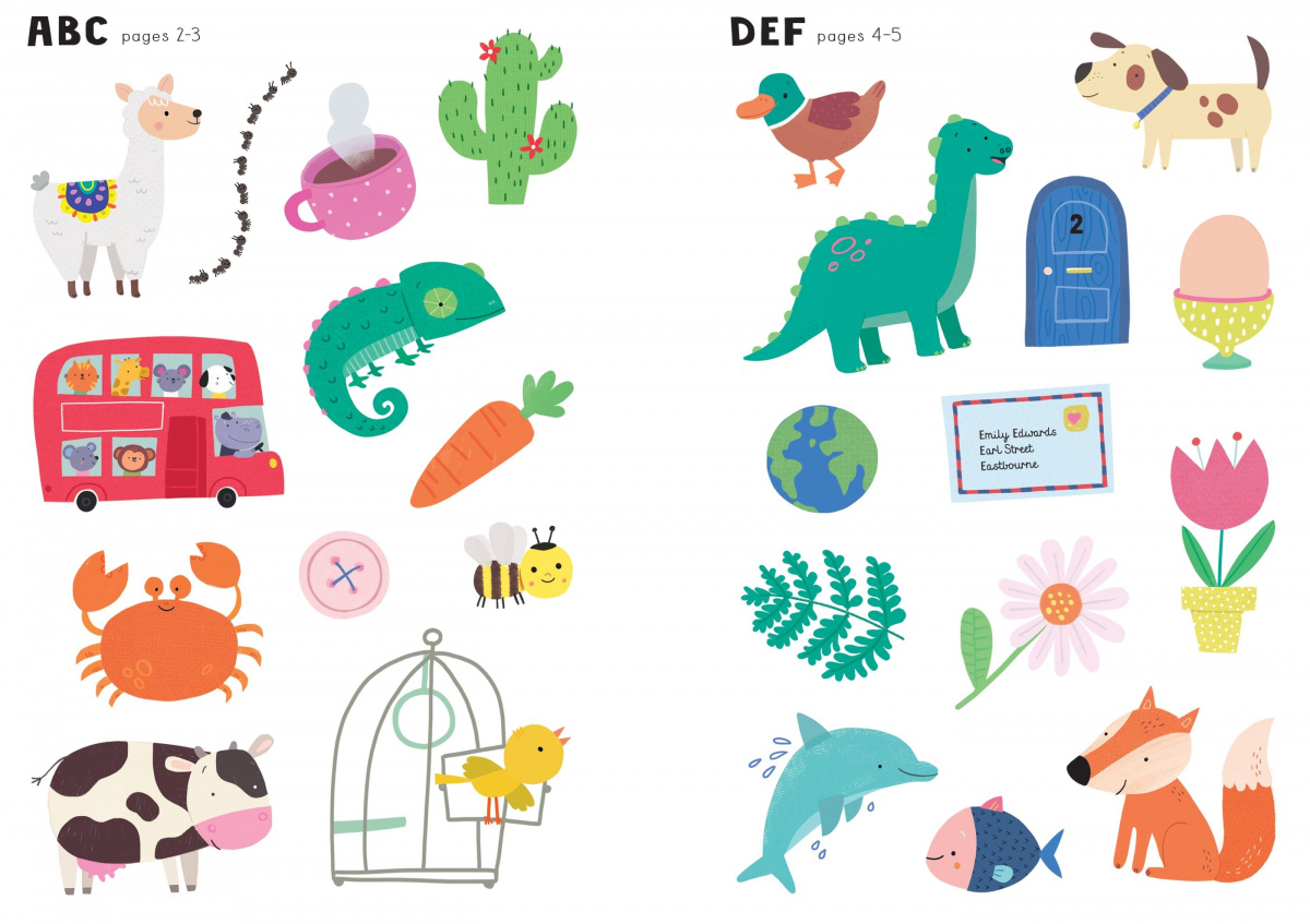 Little First Stickers ABC - Felicity Brooks, англ. язык (9781474986564) - фото 3