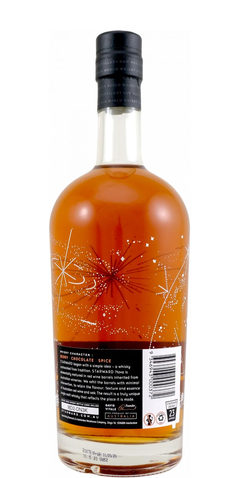 Виски Starward Nova Single Malt Australian Whiskey 41% 0.7 л - фото 2