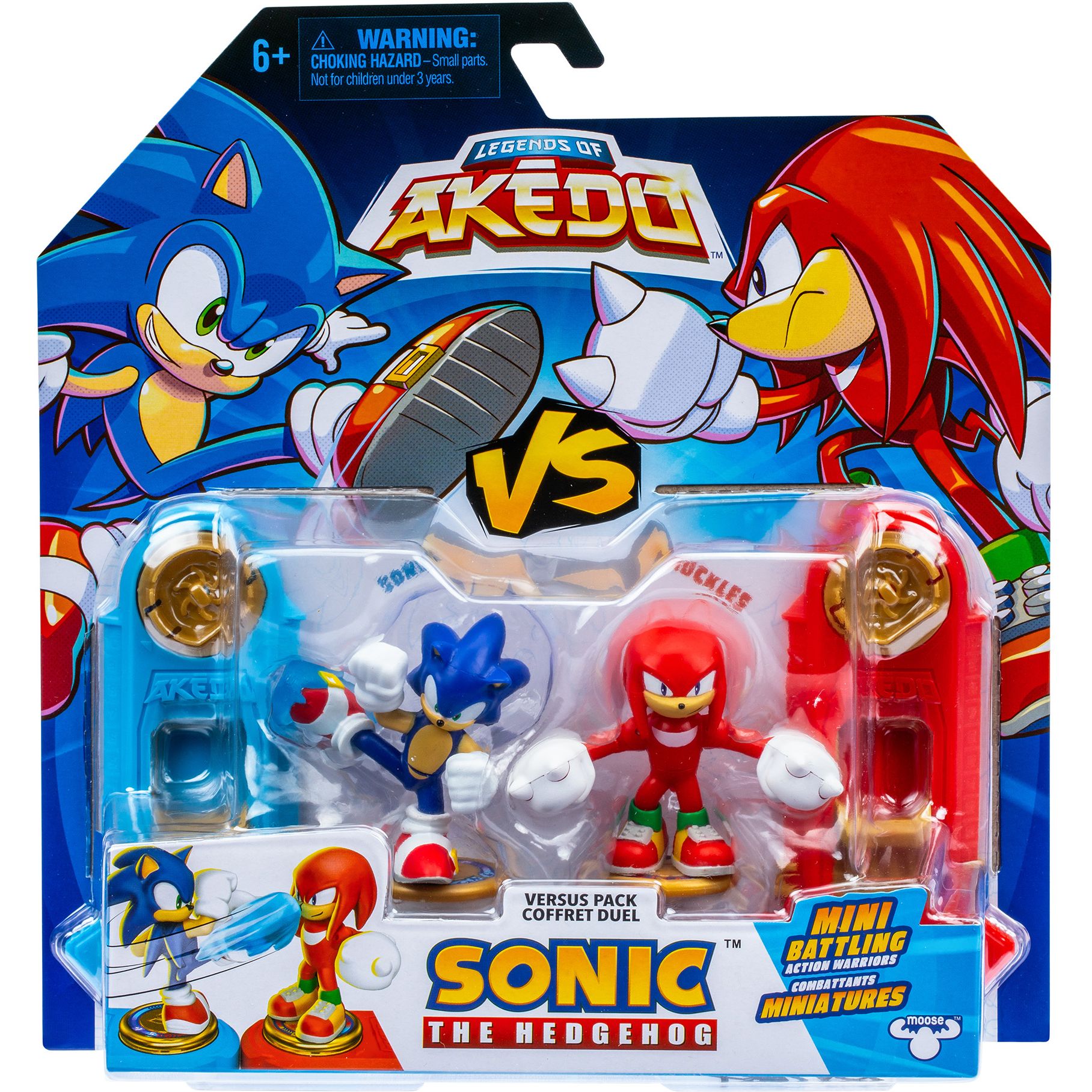 Игровой набор Akedo Sonic Соник и Ехидна Наклз для поединка (123569) - фото 1