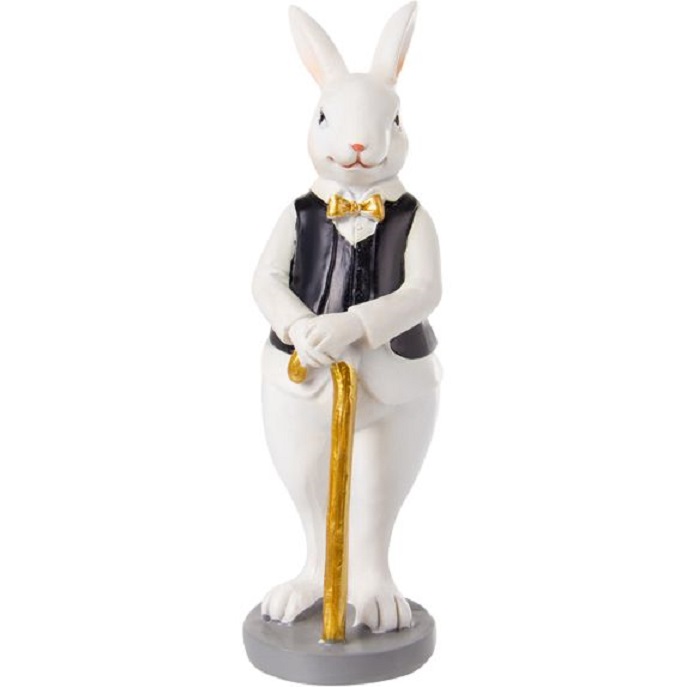 Фигурка декоративная Lefard Кролик с тростью, 5,5x5,5x15 см (192-242) - фото 1