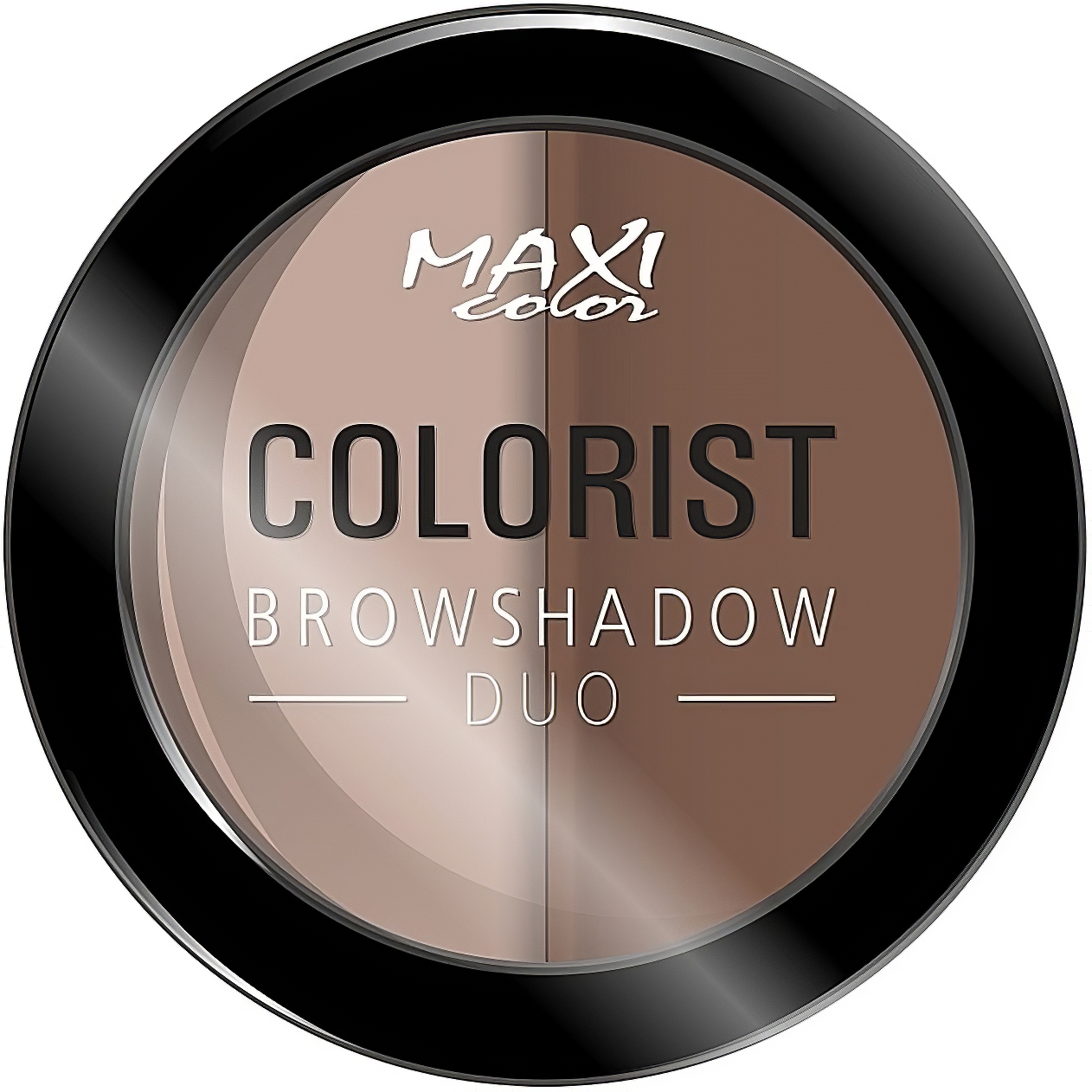 Тіні для брів Maxi Color Colorist Browshadow Duo відтінок 01 (Натуральний брюнет) 3 г - фото 1