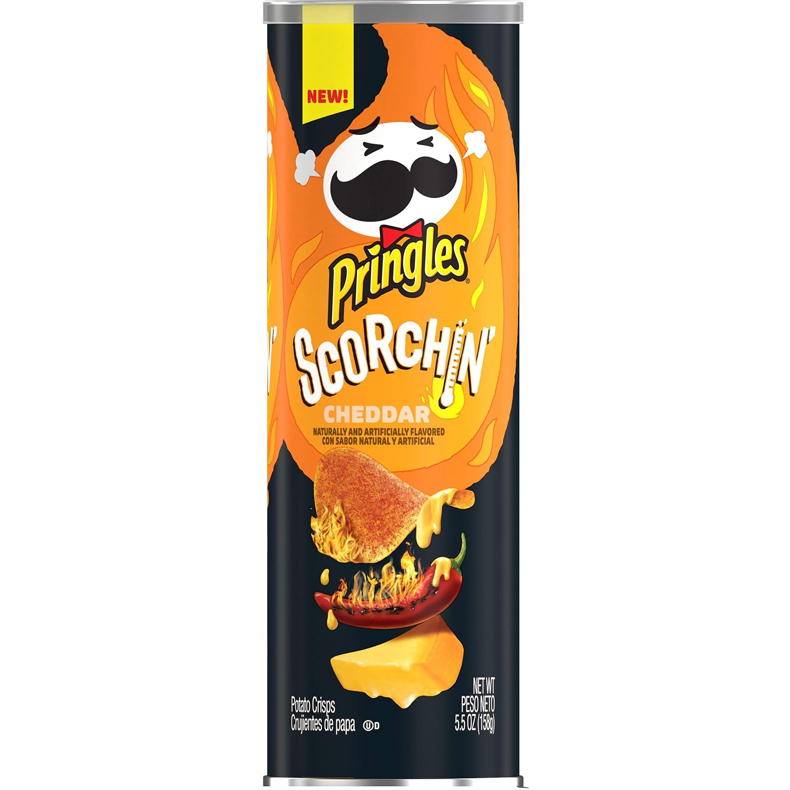 Чипсы Pringles Scorchin Cheddar 158 г (949361) - фото 1