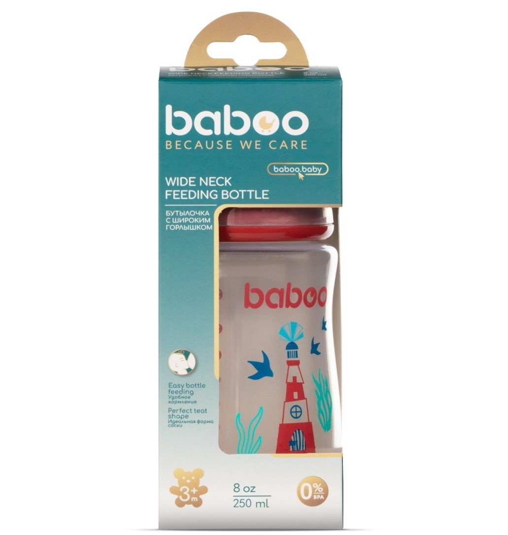 Пляшечка для годування Baboo Морський маяк, 250 мл (90406) - фото 4
