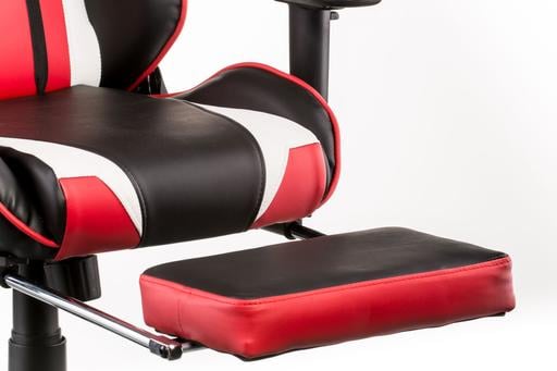 Геймерське крісло Special4you ExtremeRace з підставкою для ніг чорне з червоним (E4947) - фото 12