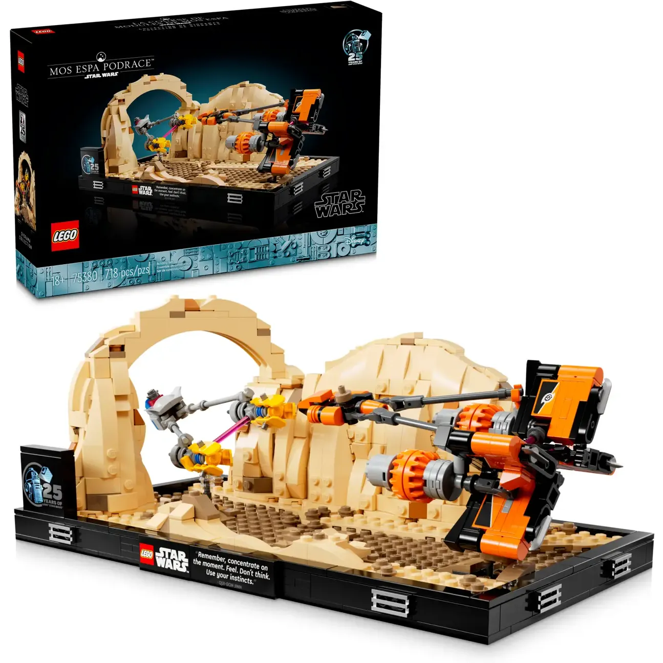 Конструктор LEGO Star Wars Диорама Mos Espa Podrace 718 деталей (75380) - фото 6