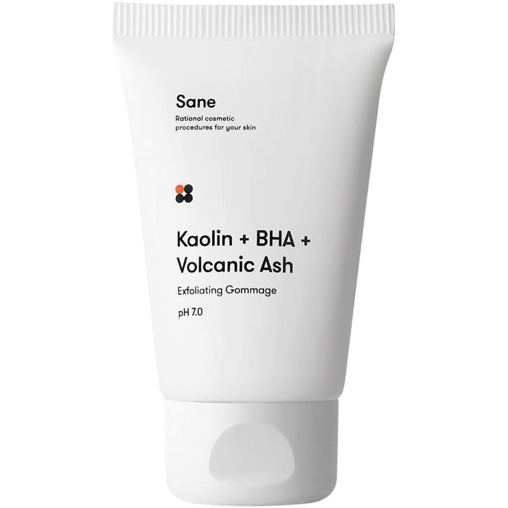 Гомаж для обличчя, Sane Kaolin + BHA + Volcanic Ash 40 мл - фото 1